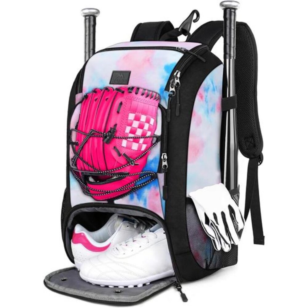 Baseball Backpack, Softball Bat Bag with Shoes Compartment for Youth, Boys